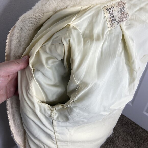 Vintage Hilda Ltd Made In Iceland Virgin Wool Sweater Jacket Coat Womens XS/S - Picture 4 of 9